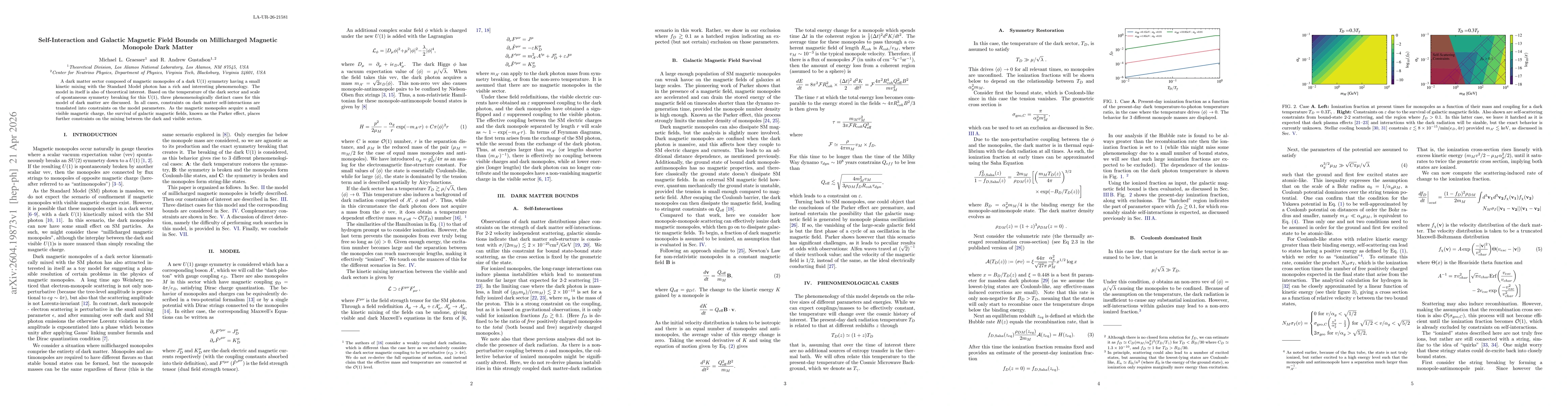 Thumbnail for Self-Interaction and Galactic Magnetic Field Bounds on Millicharged Magnetic Monopole Dark Matter