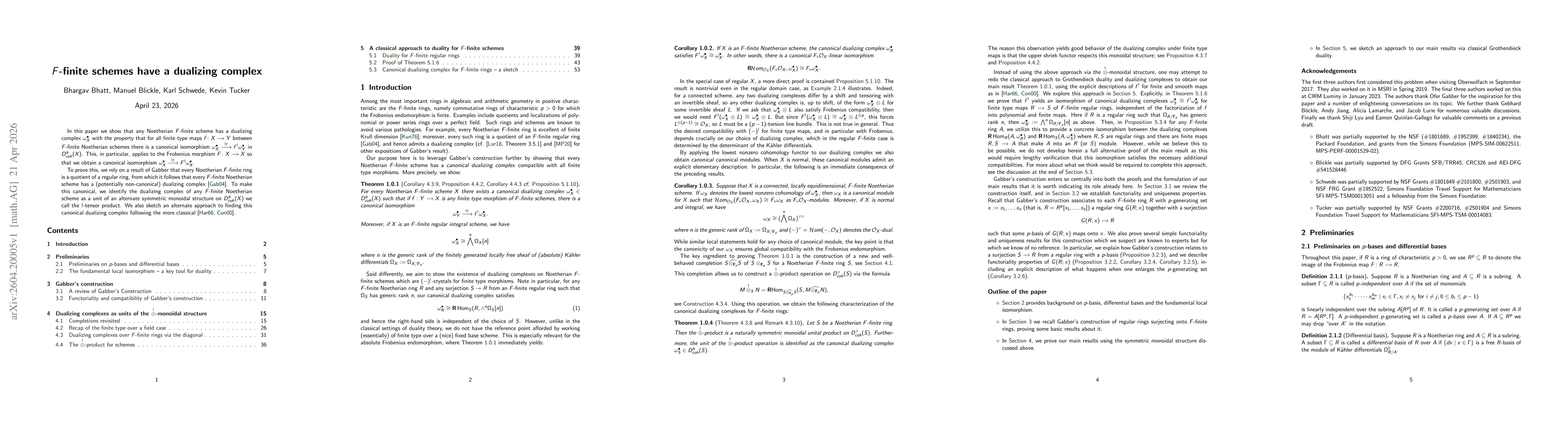 Thumbnail for $F$-finite schemes have a dualizing complex