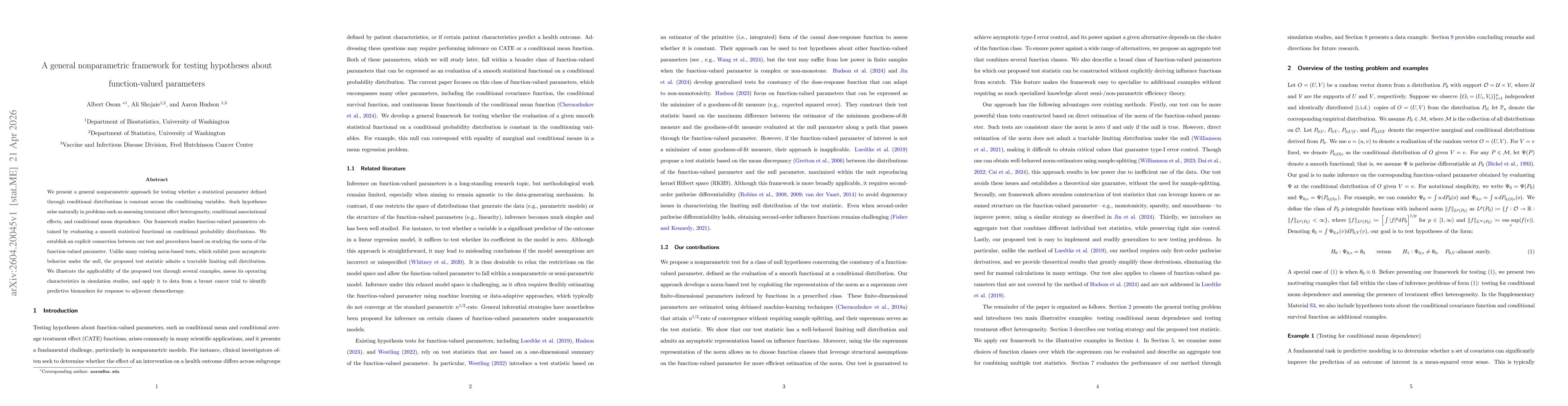 Thumbnail for A general nonparametric framework for testing hypotheses about function-valued parameters