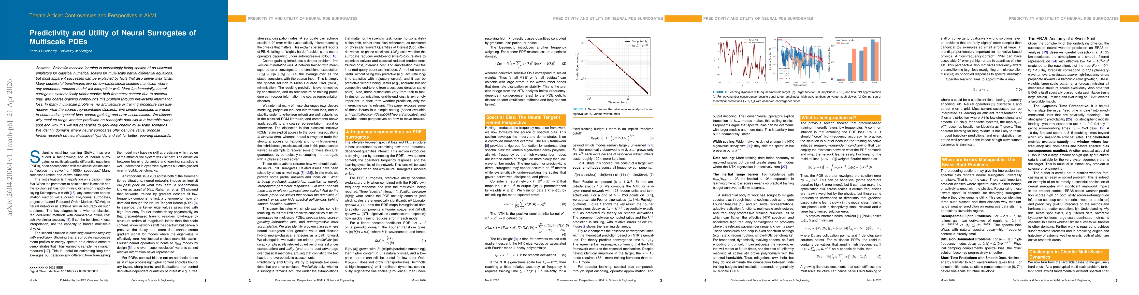 Thumbnail for Predictivity and Utility of Neural Surrogates of Multiscale PDEs