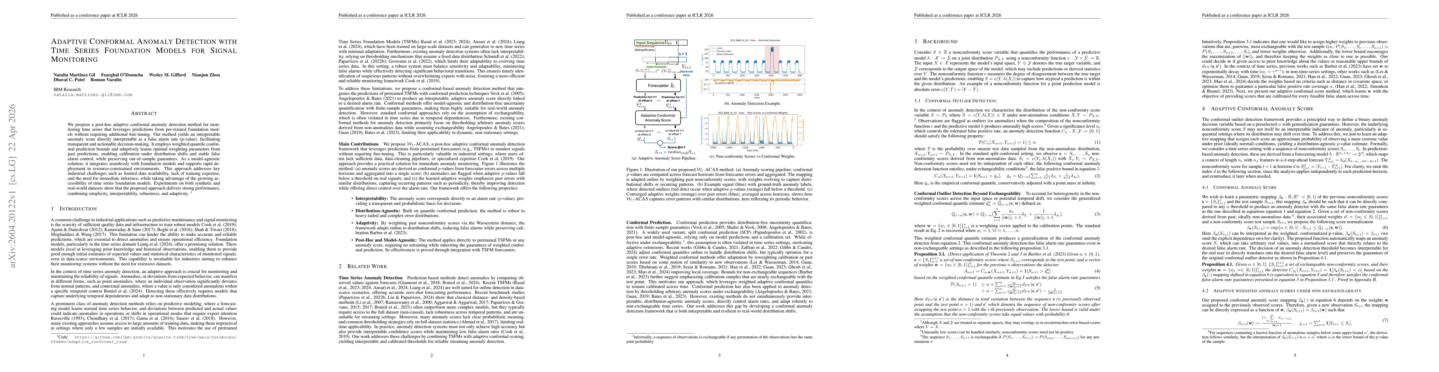 Thumbnail for Adaptive Conformal Anomaly Detection with Time Series Foundation Models for Signal Monitoring
