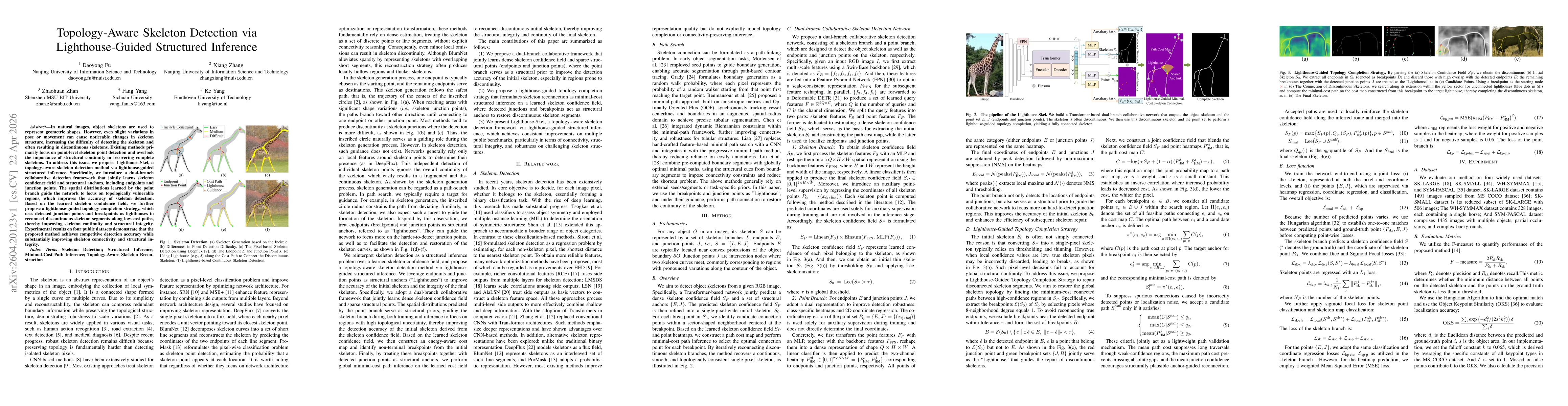 Thumbnail for Topology-Aware Skeleton Detection via Lighthouse-Guided Structured Inference