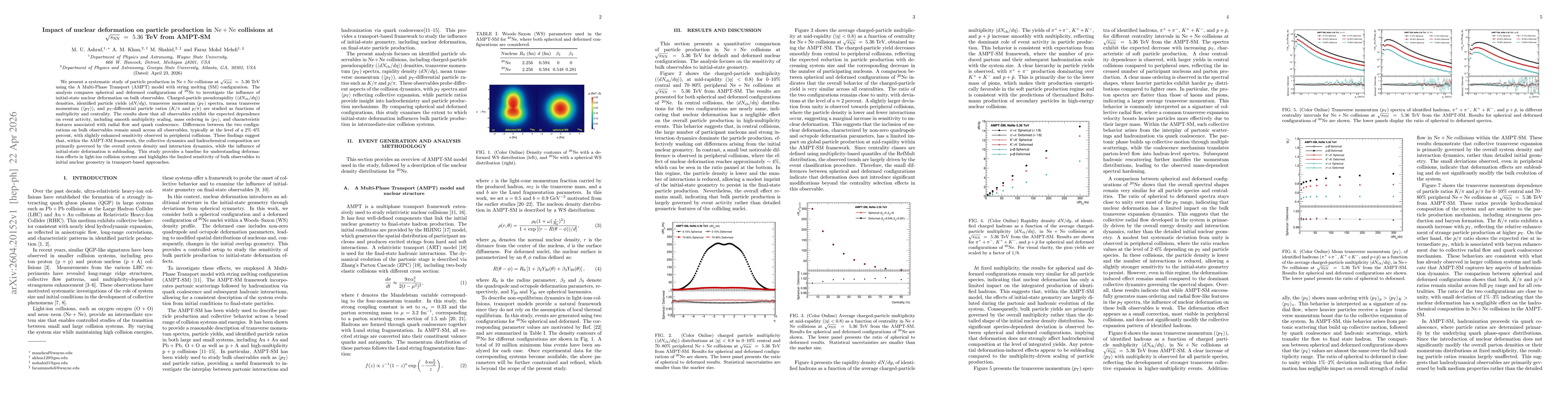 Thumbnail for Impact of nuclear deformation on particle production in $Ne+Ne$ collisions at \texorpdfstring{\five}{sqrt(sNN)=5.36 TeV} from AMPT-SM