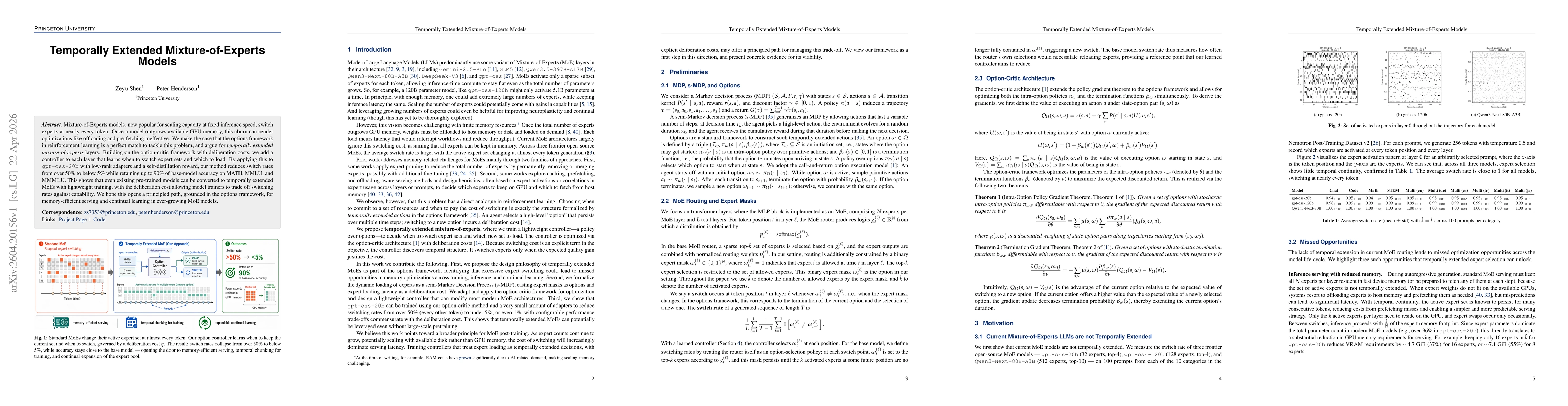 Thumbnail for Temporally Extended Mixture-of-Experts Models