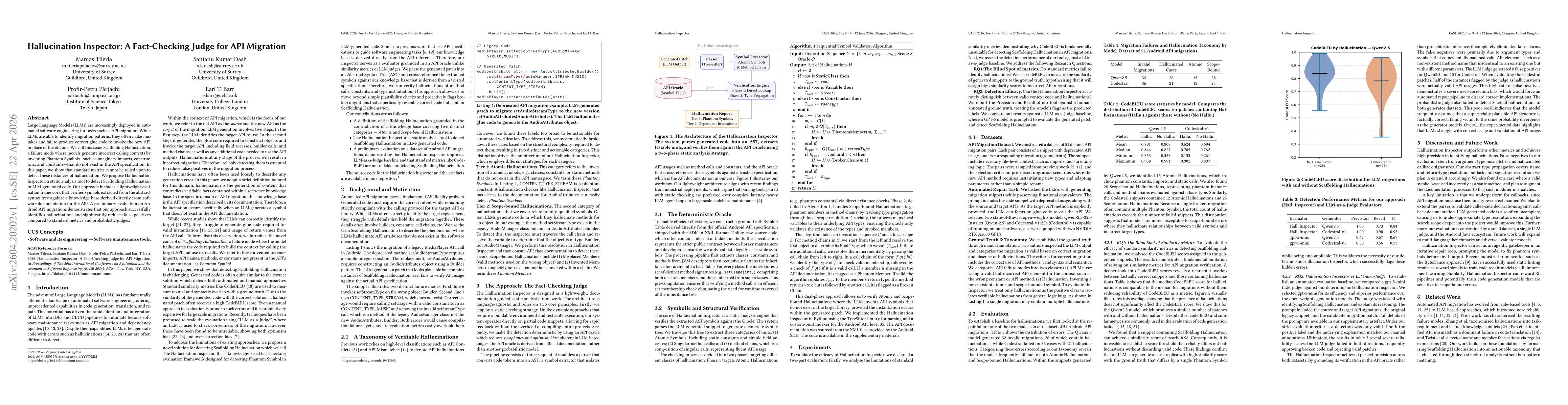 Thumbnail for Hallucination Inspector: A Fact-Checking Judge for API Migration