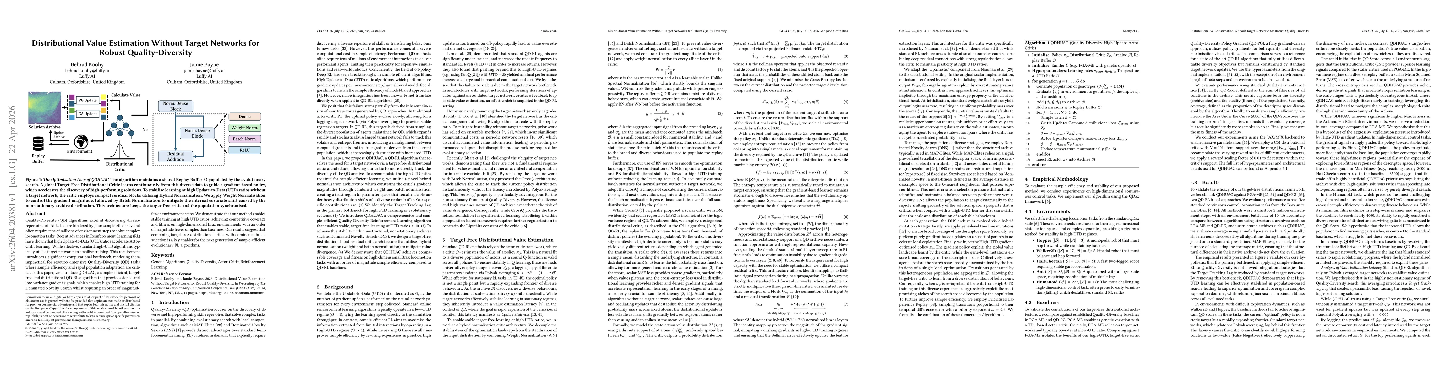 Thumbnail for Distributional Value Estimation Without Target Networks for Robust Quality-Diversity