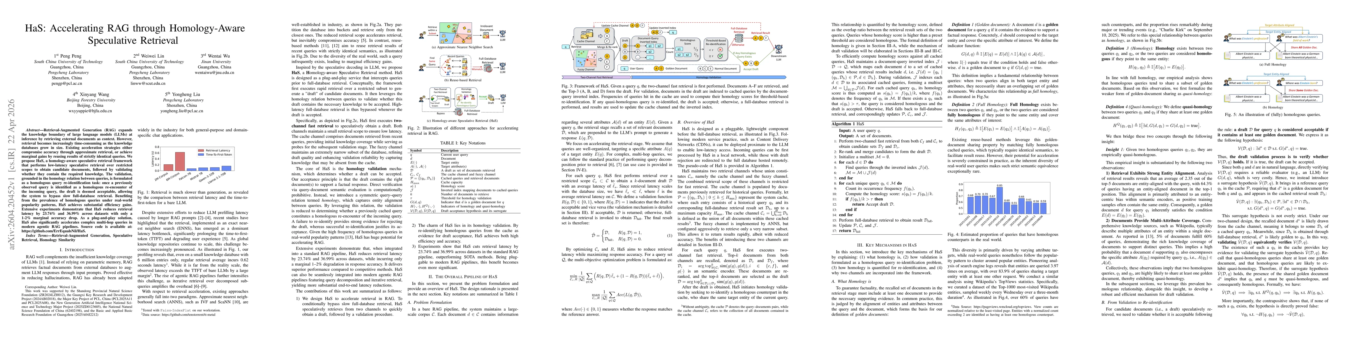 Thumbnail for HaS: Accelerating RAG through Homology-Aware Speculative Retrieval