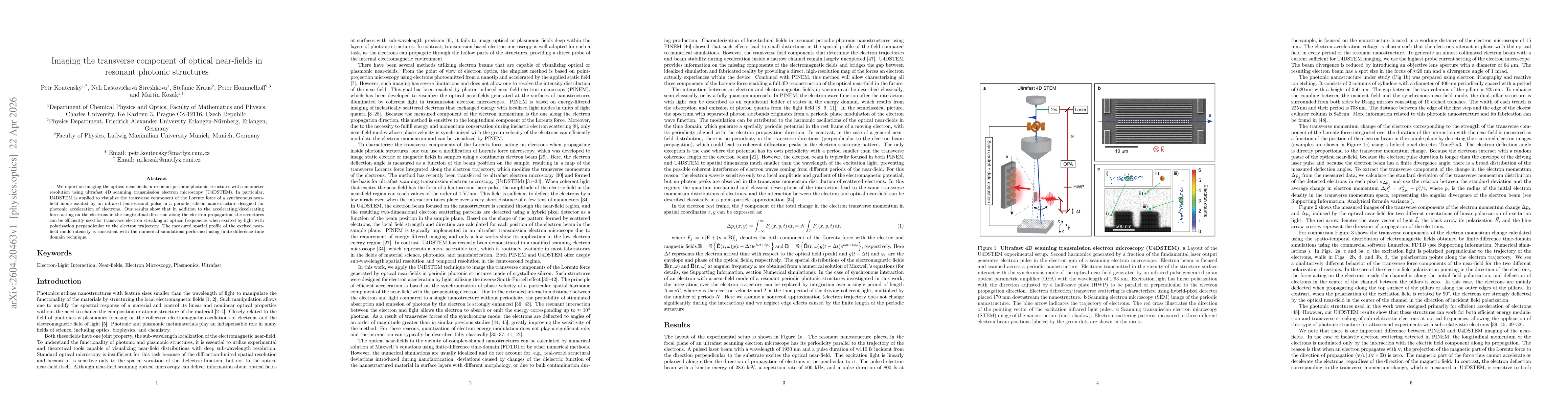 Thumbnail for Imaging the transverse component of optical near-fields in resonant photonic structures