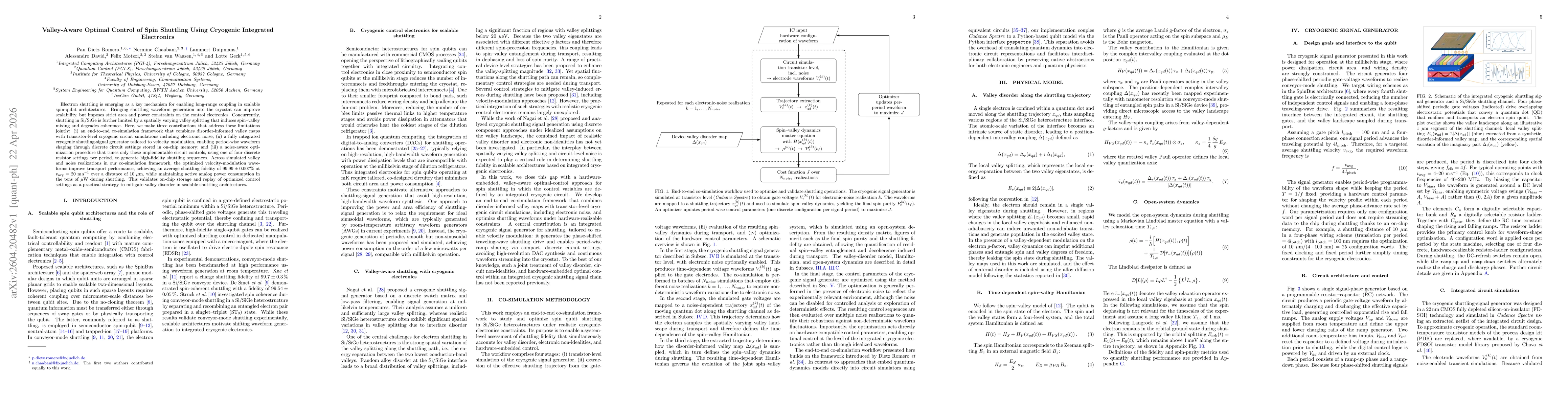 Thumbnail for Valley-Aware Optimal Control of Spin Shuttling Using Cryogenic Integrated Electronics