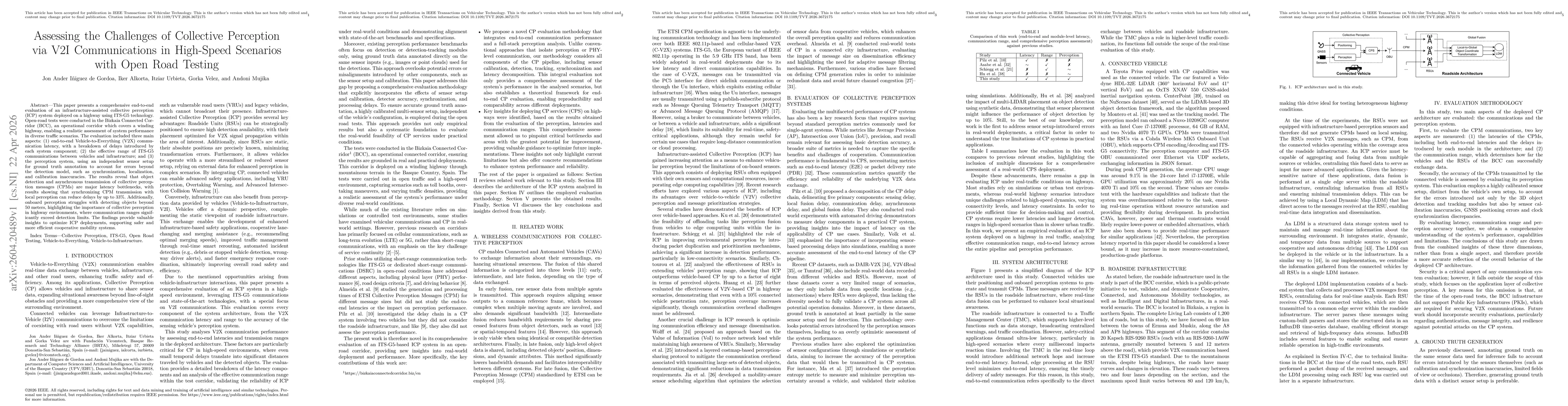 Thumbnail for Assessing the Challenges of Collective Perception via V2I Communications in High-Speed Scenarios with Open Road Testing