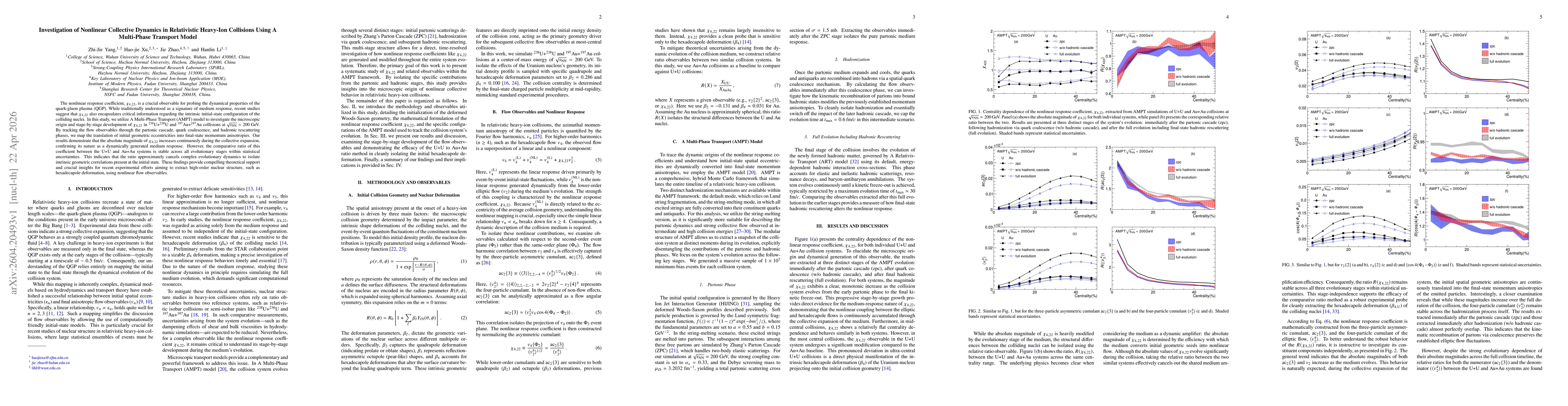 Thumbnail for Investigation of Nonlinear Collective Dynamics in Relativistic Heavy-Ion Collisions Using A Multi-Phase Transport Model
