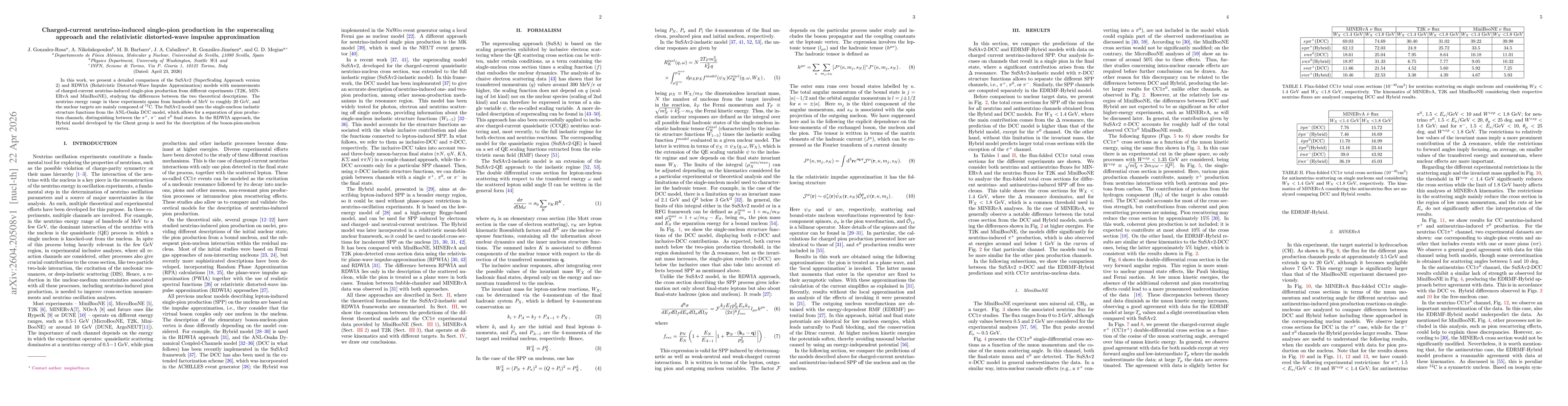 Thumbnail for Charged-Current Neutrino-Induced Single-Pion Production in the Superscaling Approach and Relativistic Distorted-Wave Impulse Approximation