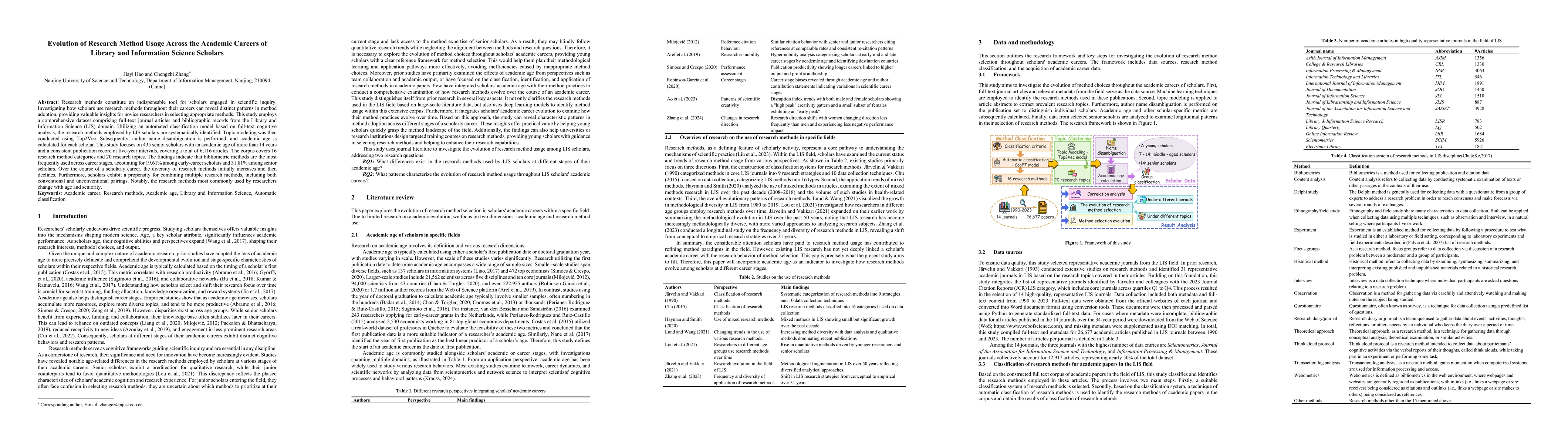 Thumbnail for Evolution of Research Method Usage Across the Academic Careers of Library and Information Science Scholars