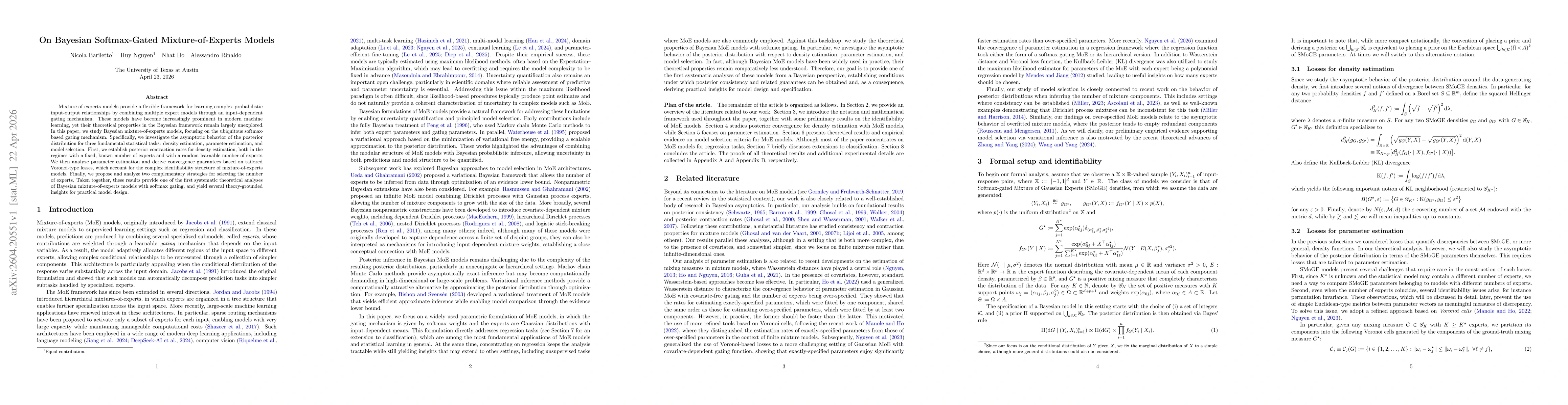 Thumbnail for On Bayesian Softmax-Gated Mixture-of-Experts Models