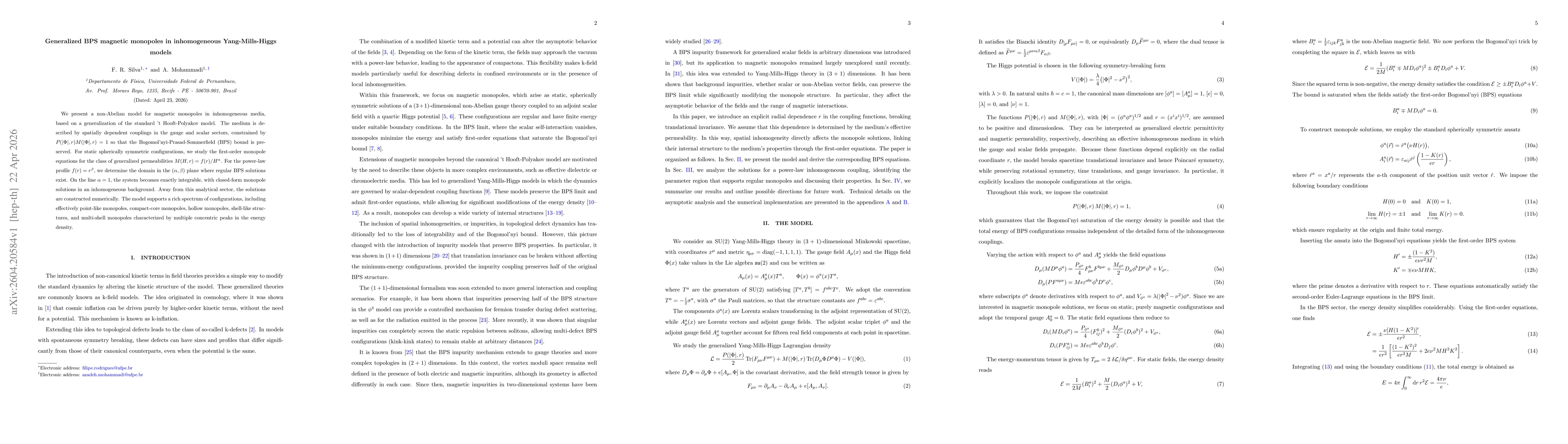 Thumbnail for Generalized BPS magnetic monopoles in inhomogeneous Yang-Mills-Higgs models