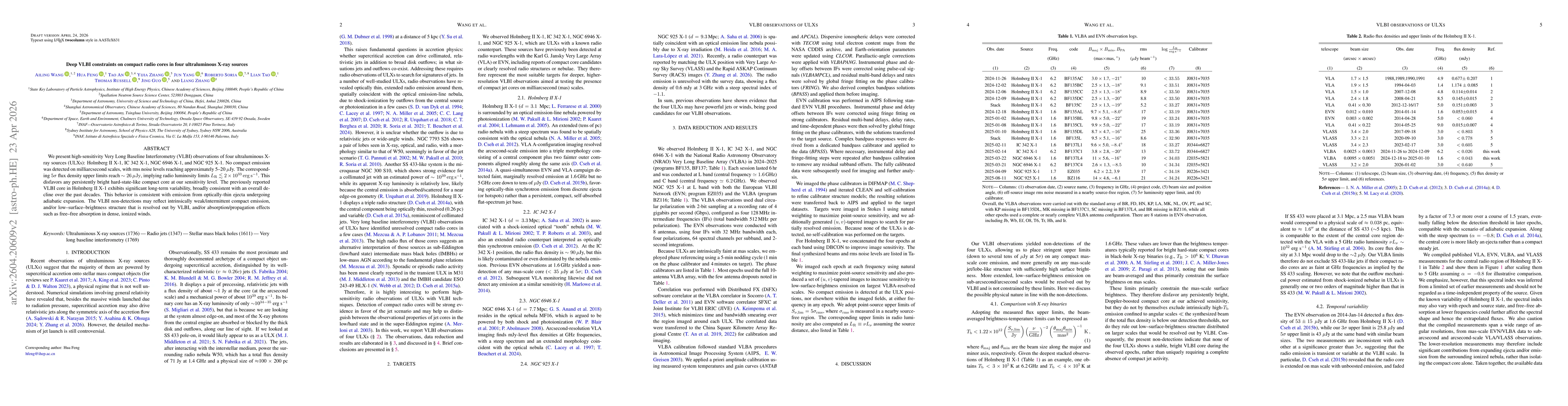 Thumbnail for Deep VLBI constraints on compact radio cores in four ultraluminous X-ray sources