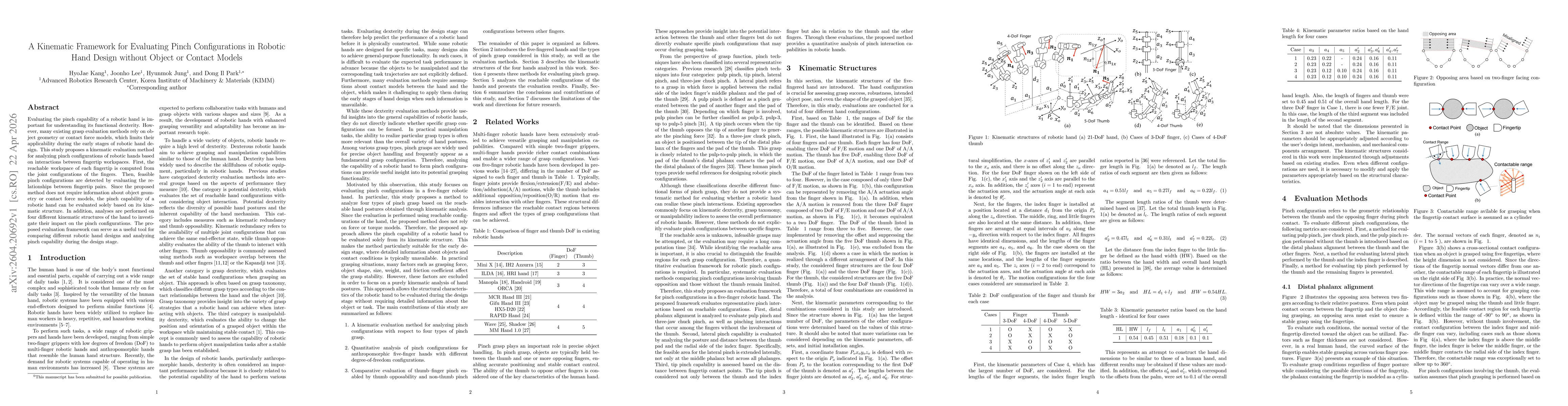 Thumbnail for A Kinematic Framework for Evaluating Pinch Configurations in Robotic Hand Design without Object or Contact Models