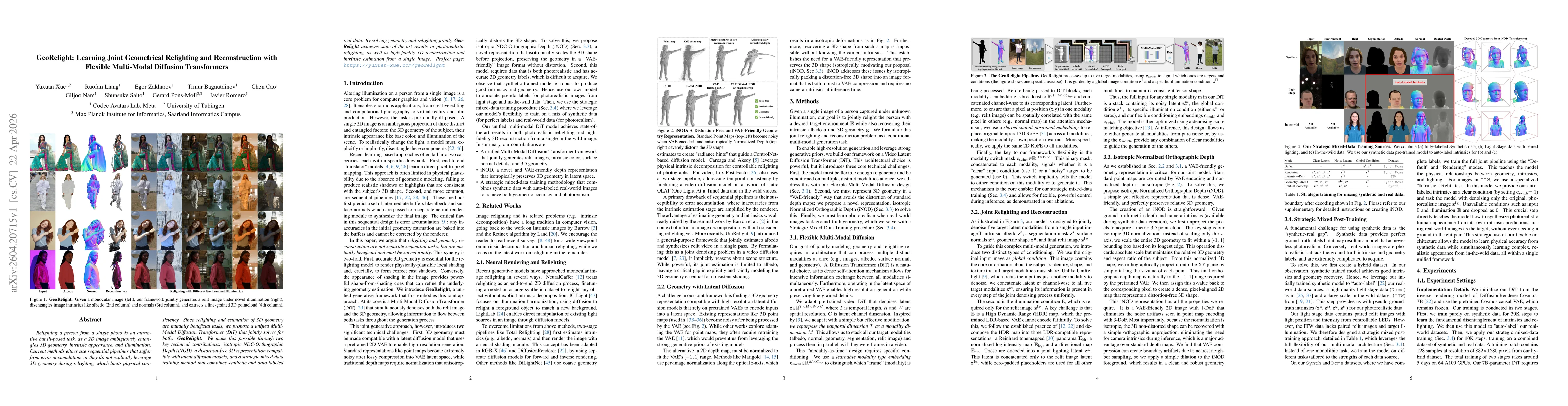 Thumbnail for GeoRelight: Learning Joint Geometrical Relighting and Reconstruction with Flexible Multi-Modal Diffusion Transformers