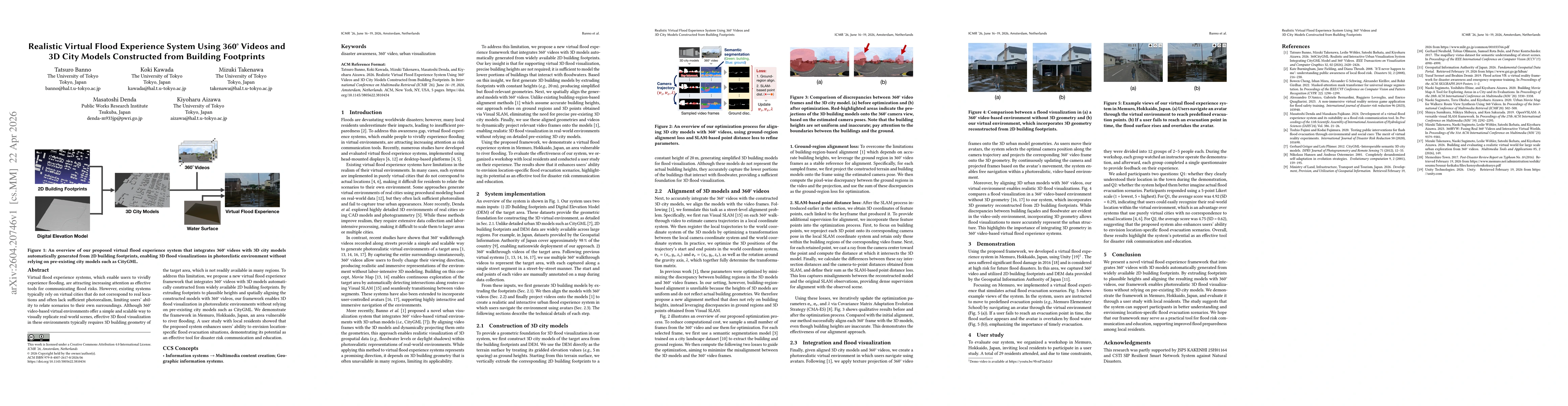 Thumbnail for Realistic Virtual Flood Experience System Using 360° Videos and 3D City Models Constructed from Building Footprints