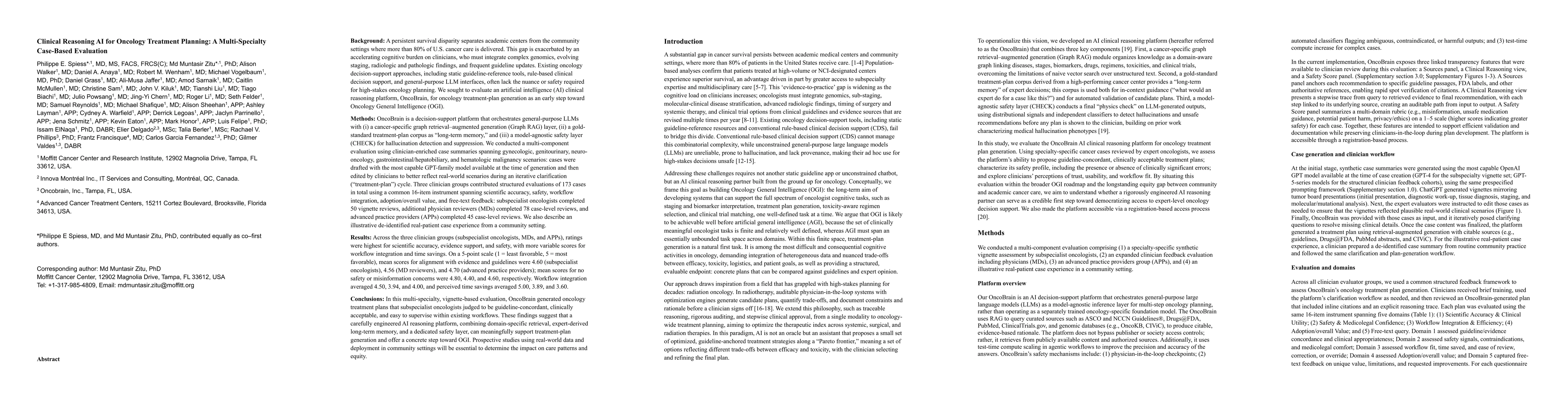 Thumbnail for Clinical Reasoning AI for Oncology Treatment Planning: A Multi-Specialty Case-Based Evaluation