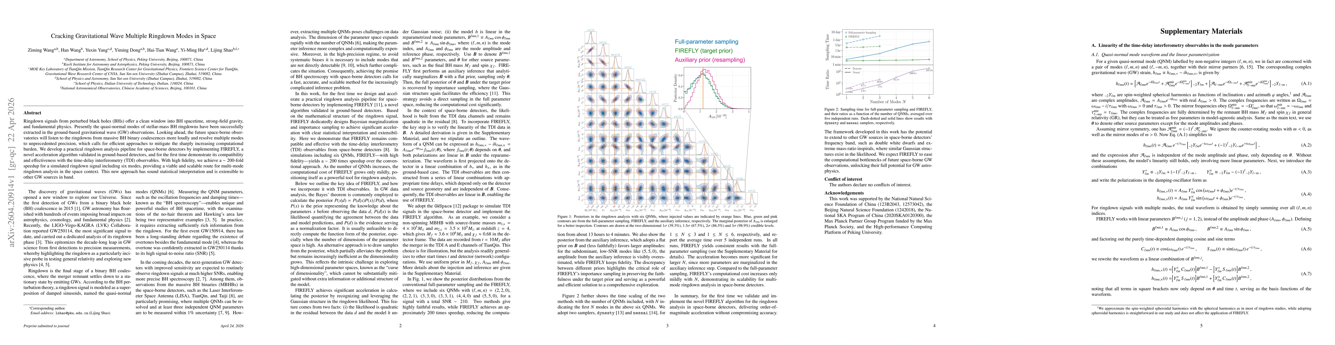 Thumbnail for Cracking Gravitational Wave Multiple Ringdown Modes in Space