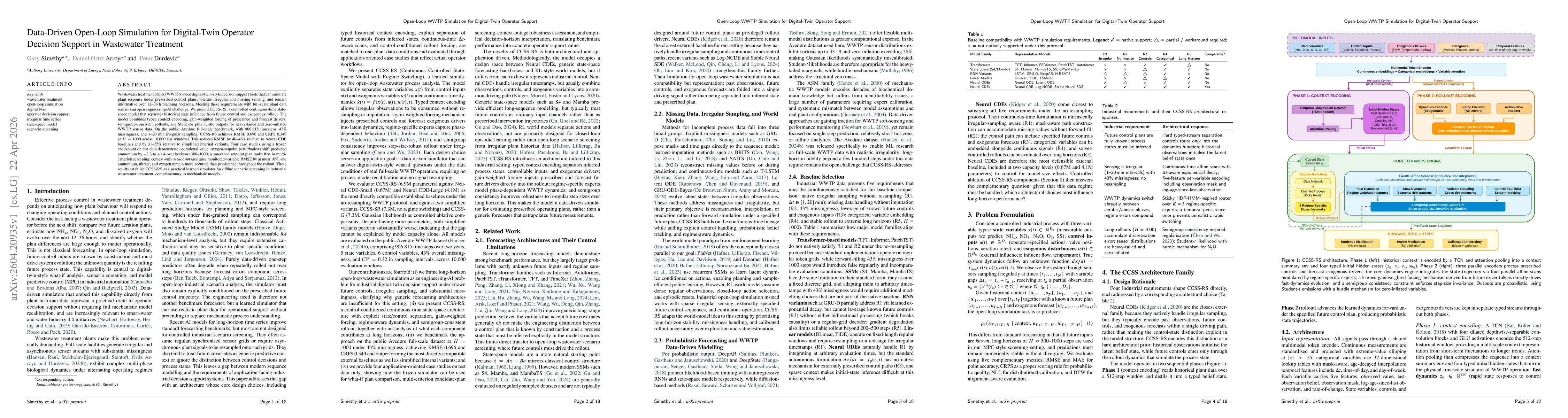 Thumbnail for Data-Driven Open-Loop Simulation for Digital-Twin Operator Decision Support in Wastewater Treatment