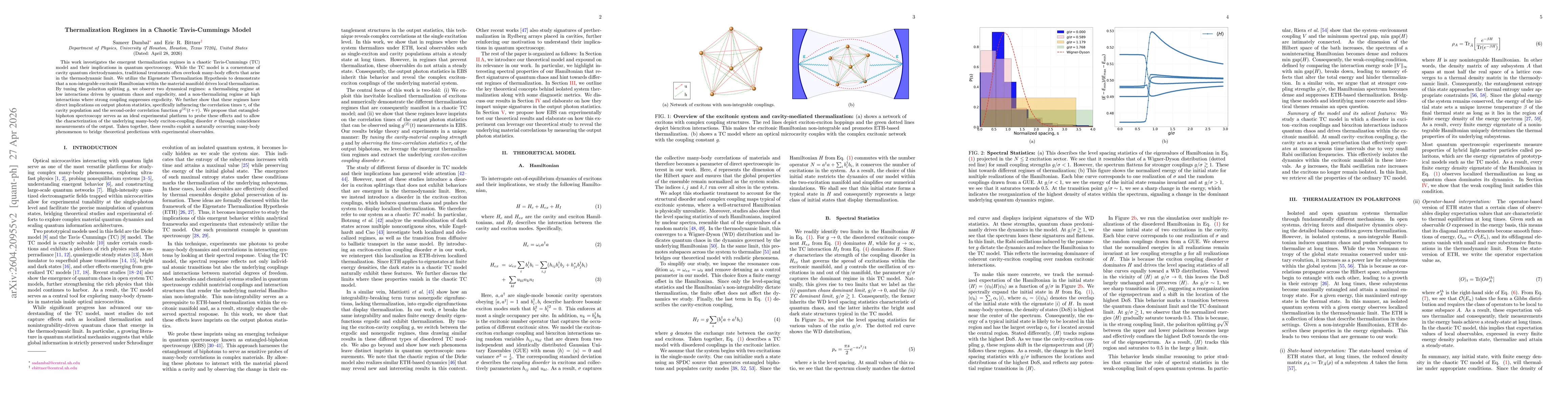 Thumbnail for Thermalization Regimes in a Chaotic Tavis-Cummings Model