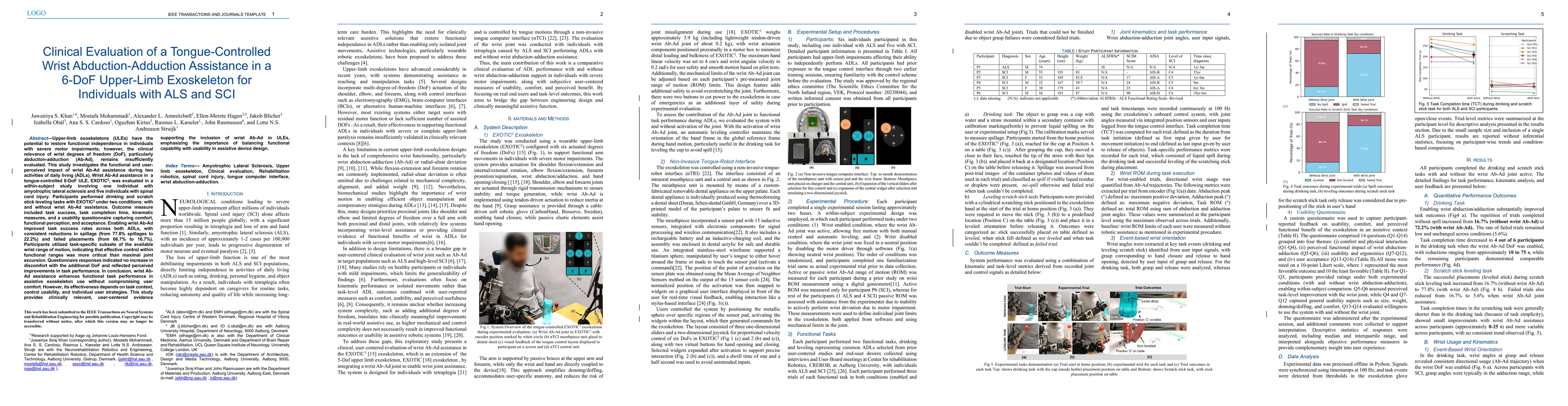 Thumbnail for Clinical Evaluation of a Tongue-Controlled Wrist Abduction-Adduction Assistance in a 6-DoF Upper-Limb Exoskeleton for Individuals with ALS and SCI