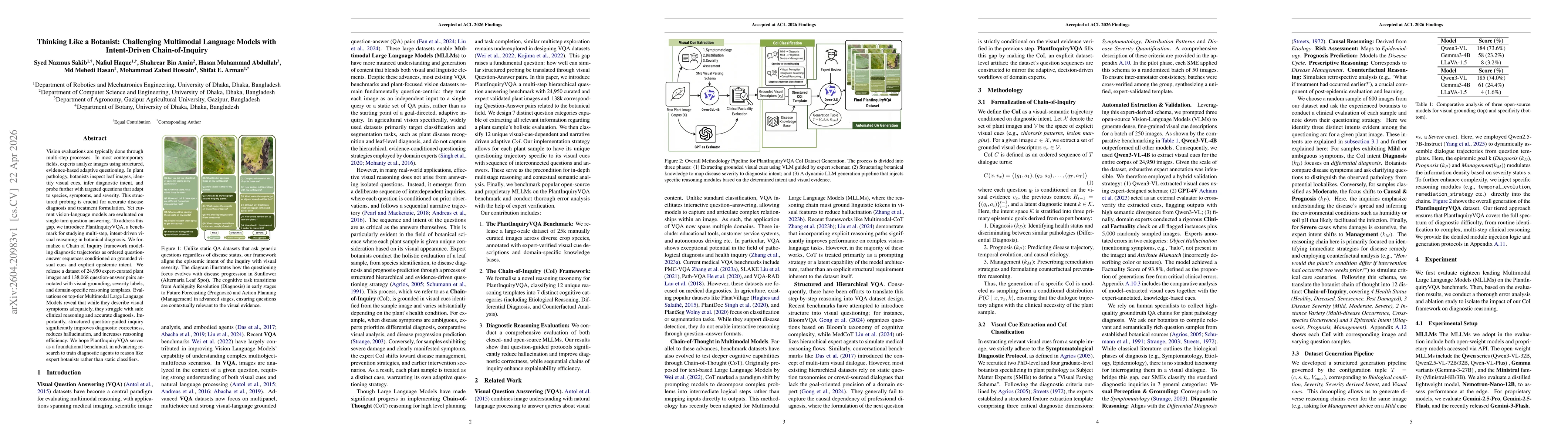 Thumbnail for Thinking Like a Botanist: Challenging Multimodal Language Models with Intent-Driven Chain-of-Inquiry