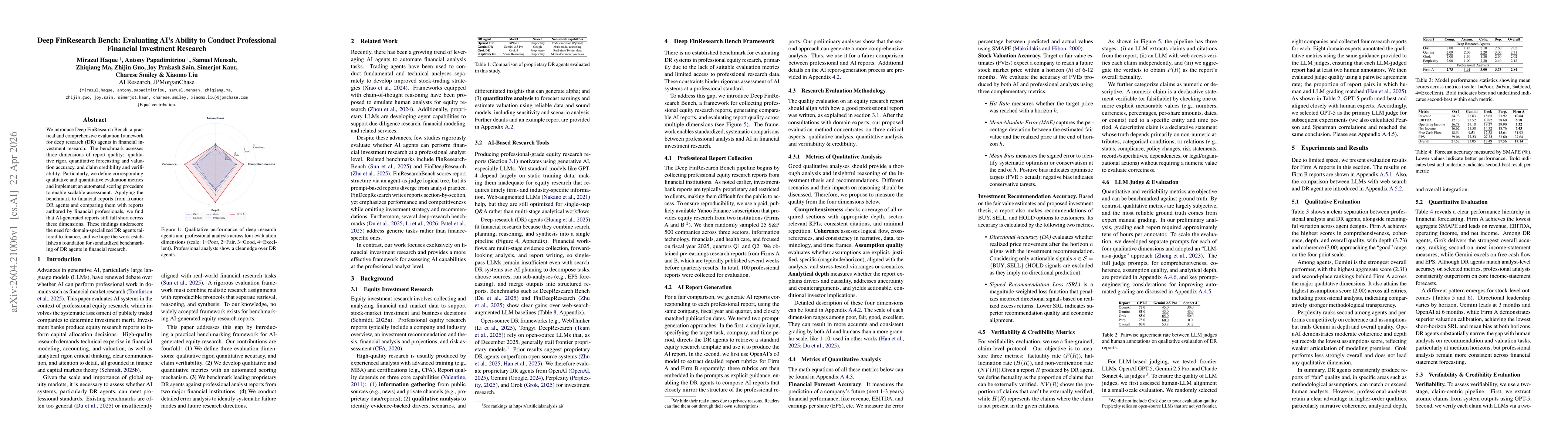 Thumbnail for Deep FinResearch Bench: Evaluating AI's Ability to Conduct Professional Financial Investment Research