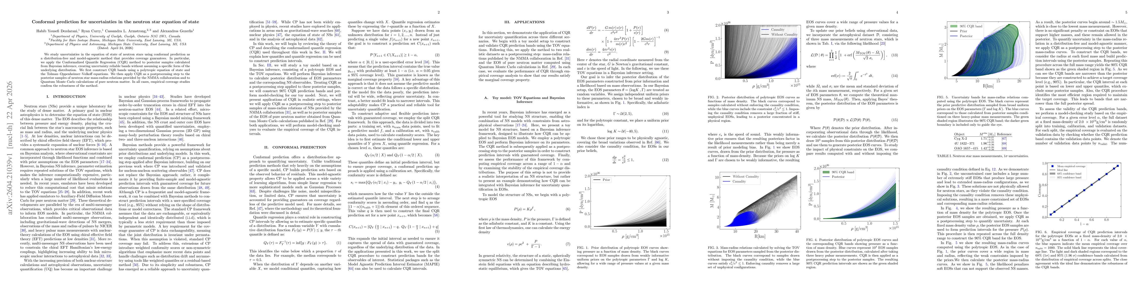 Thumbnail for Conformal prediction for uncertainties in the neutron star equation of state