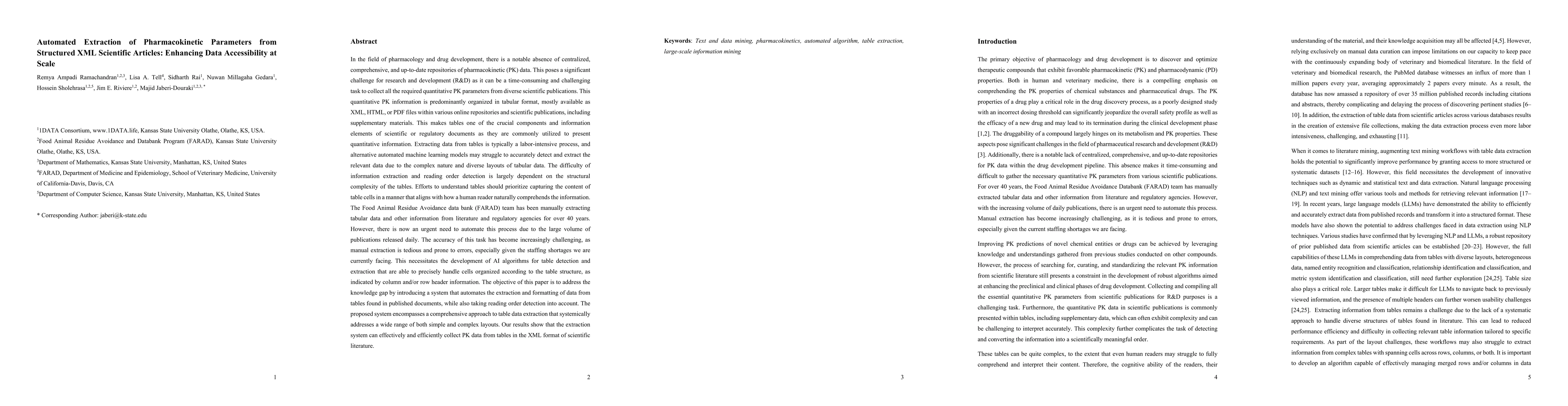 Thumbnail for Automated Extraction of Pharmacokinetic Parameters from Structured XML Scientific Articles: Enhancing Data Accessibility at Scale