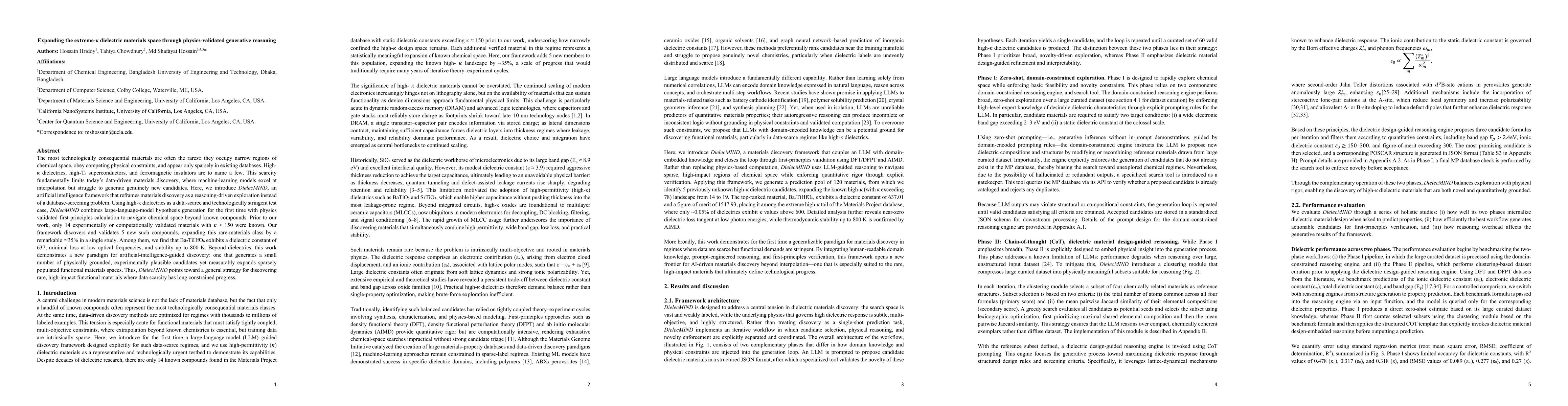 Thumbnail for Expanding the extreme-k dielectric materials space through physics-validated generative reasoning