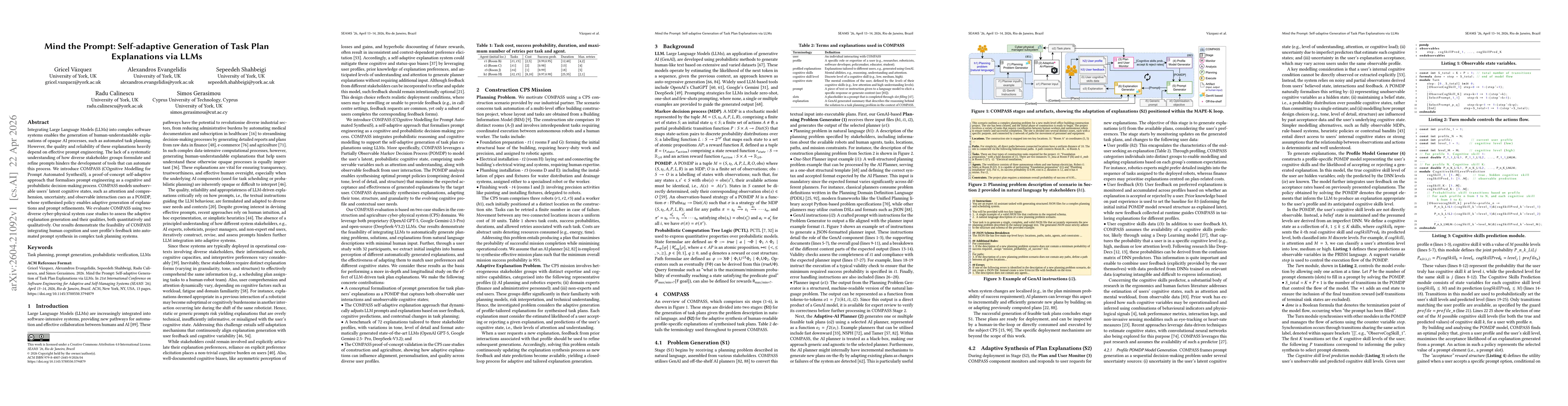 Thumbnail for Mind the Prompt: Self-adaptive Generation of Task Plan Explanations via LLMs