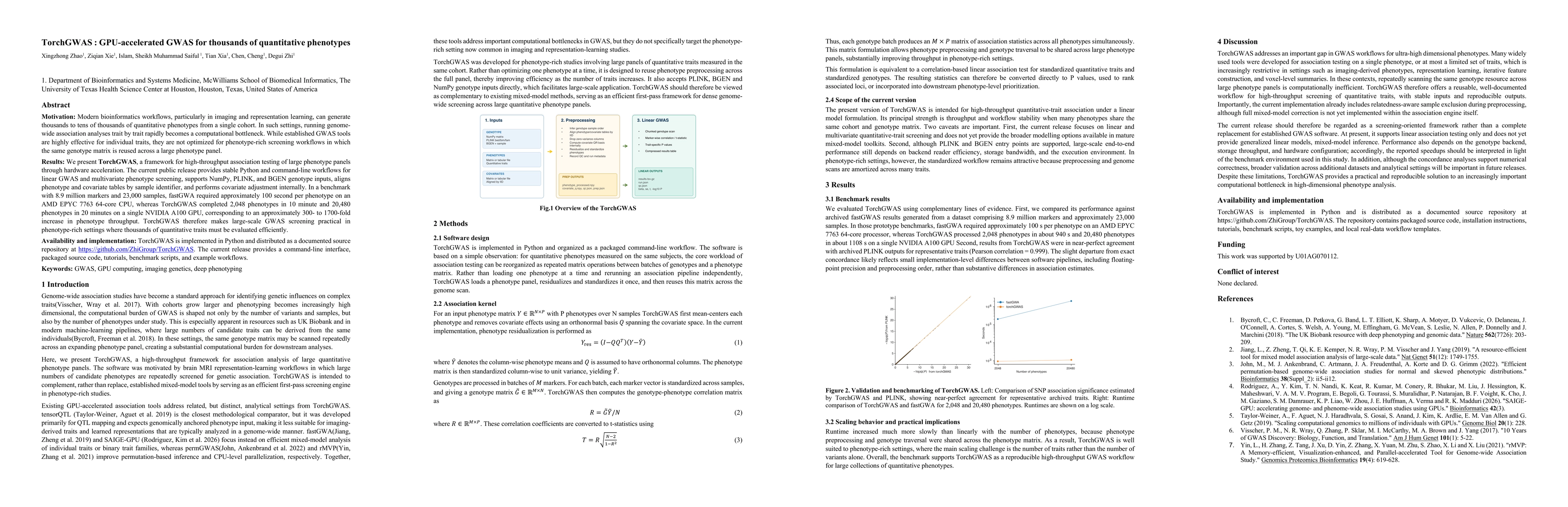 Thumbnail for TorchGWAS : GPU-accelerated GWAS for thousands of quantitative phenotypes