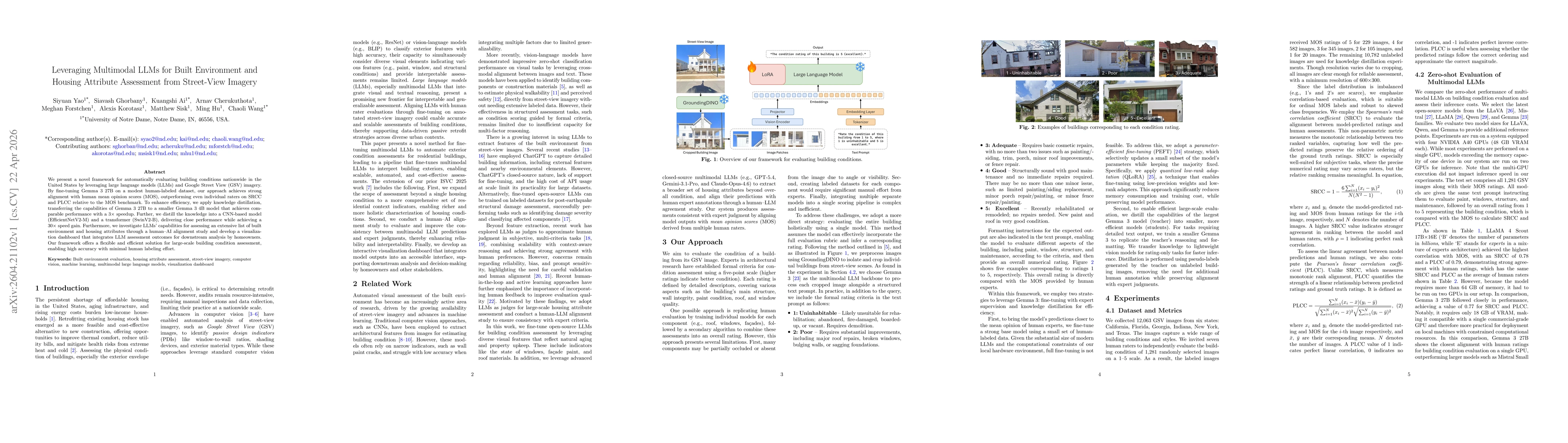 Thumbnail for Leveraging Multimodal LLMs for Built Environment and Housing Attribute Assessment from Street-View Imagery
