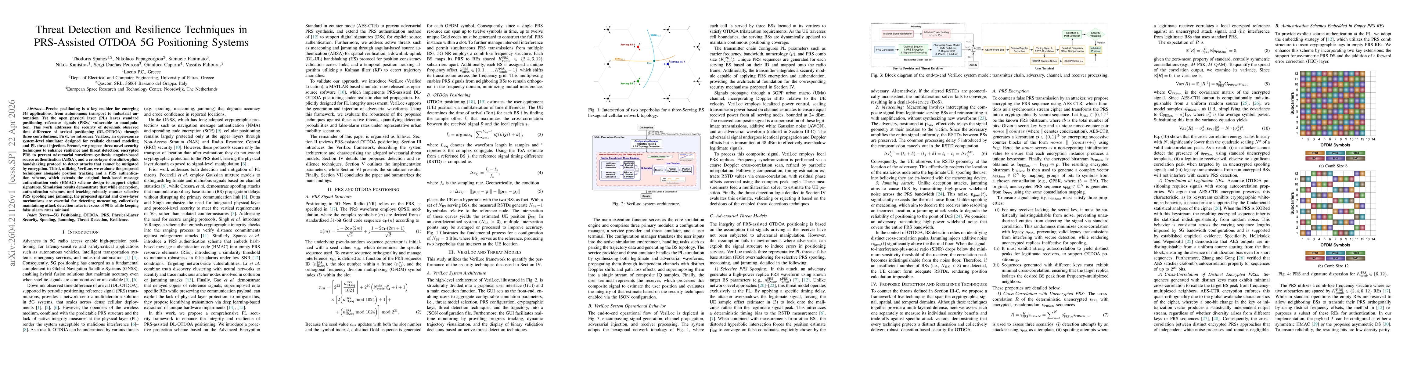Thumbnail for Threat Detection and Resilience Techniques in PRS-Assisted OTDOA 5G Positioning Systems
