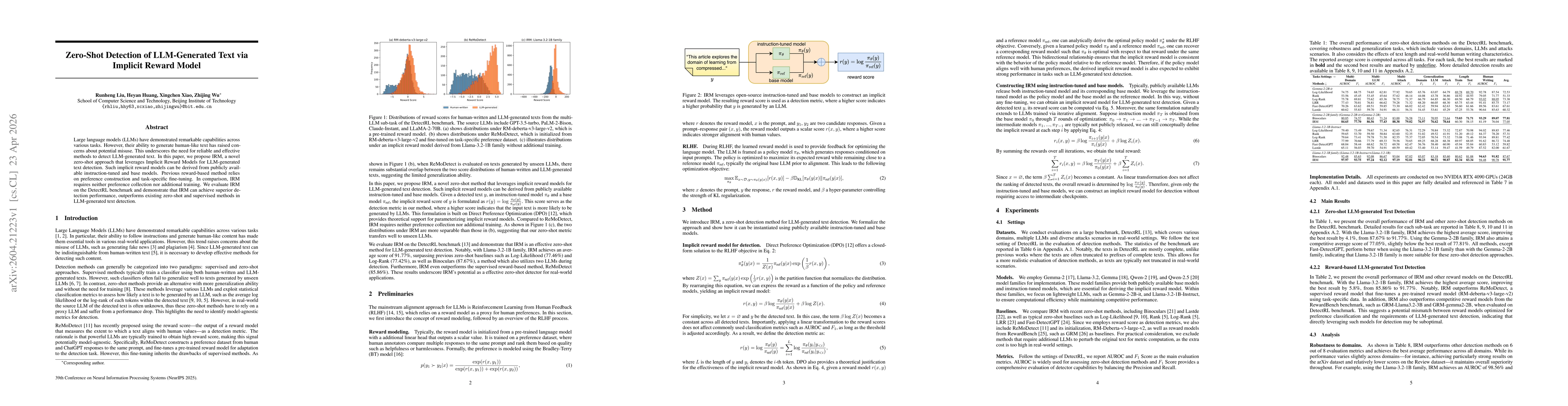 Thumbnail for Zero-Shot Detection of LLM-Generated Text via Implicit Reward Model