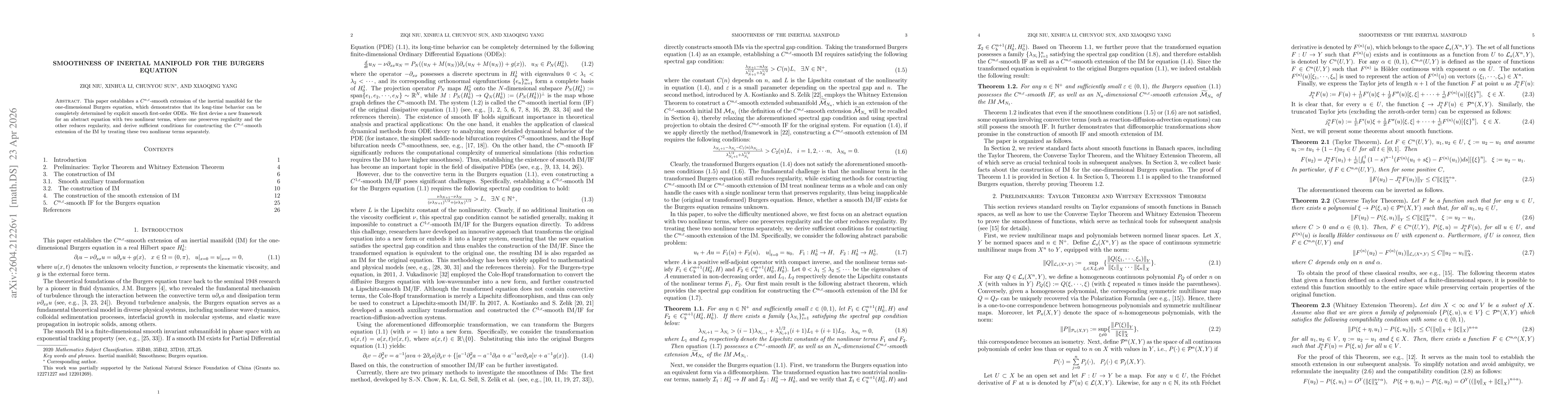 Thumbnail for Smoothness of Inertial Manifold for the Burgers Equation