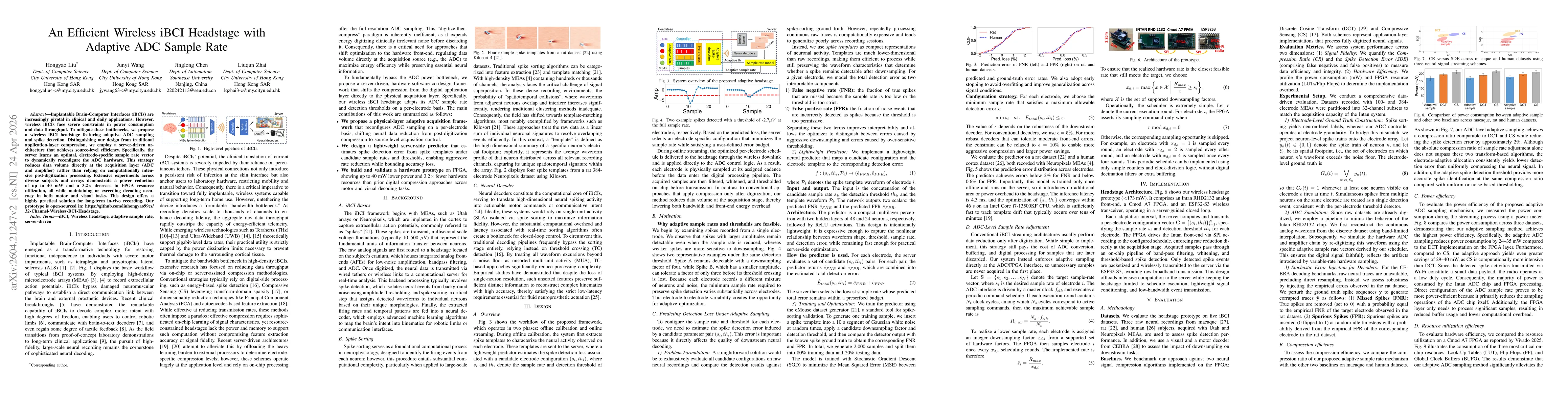 Thumbnail for An Efficient Wireless iBCI Headstage with Adaptive ADC Sample Rate
