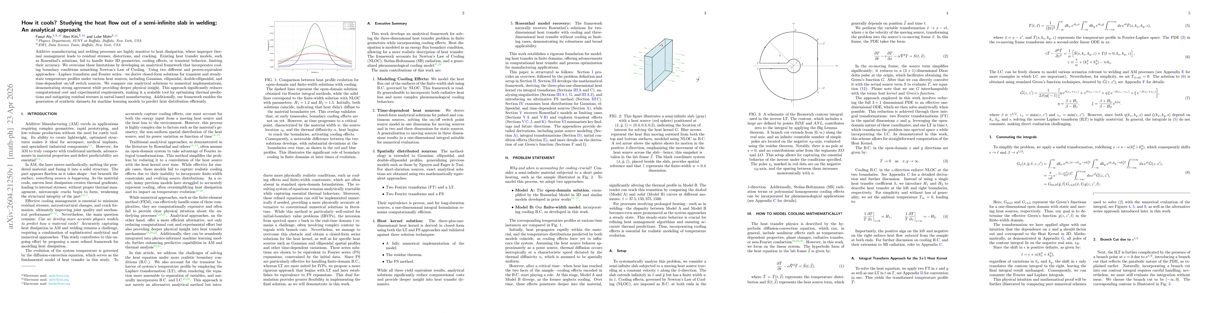 Thumbnail for How it cools? Studying the heat flow out of a semi-infinite slab in welding: An analytical approach
