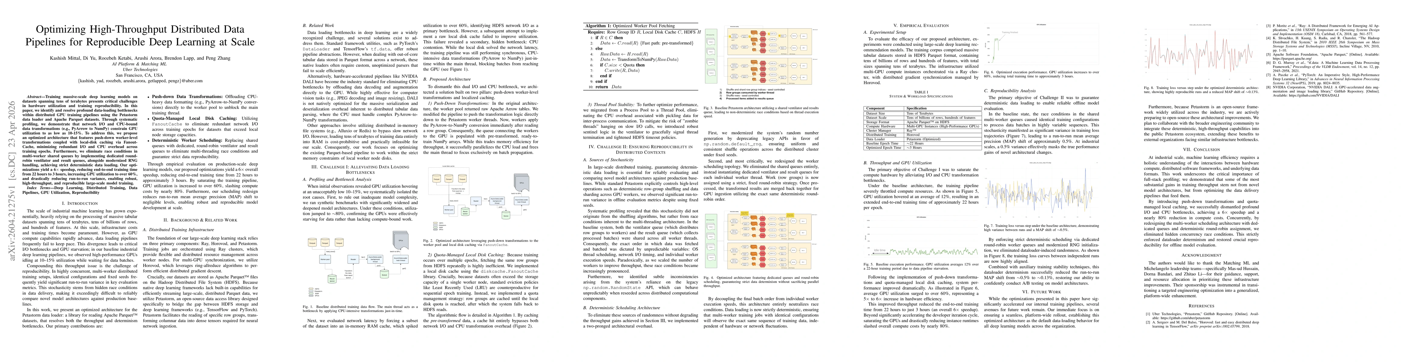 Thumbnail for Optimizing High-Throughput Distributed Data Pipelines for Reproducible Deep Learning at Scale