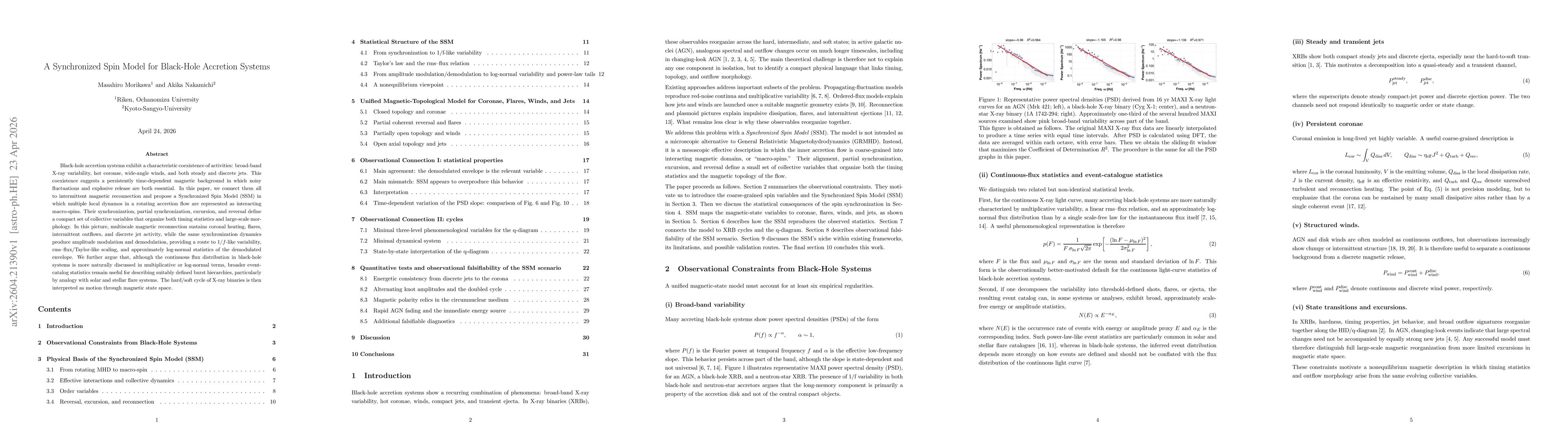 Thumbnail for A Synchronized Spin Model for Black-Hole Accretion Systems