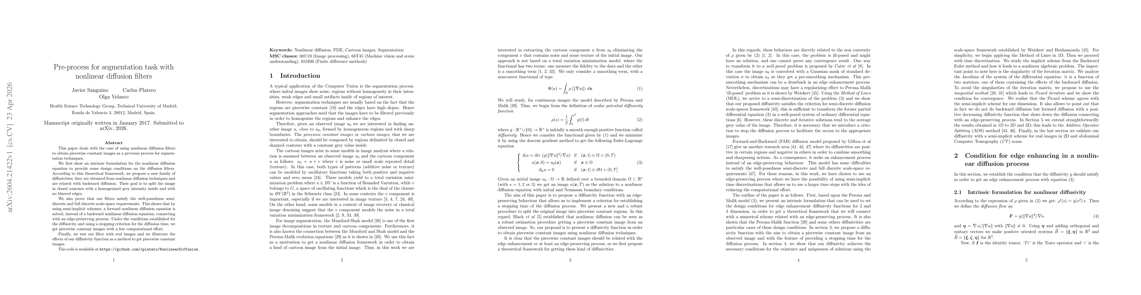 Thumbnail for Pre-process for segmentation task with nonlinear diffusion filters