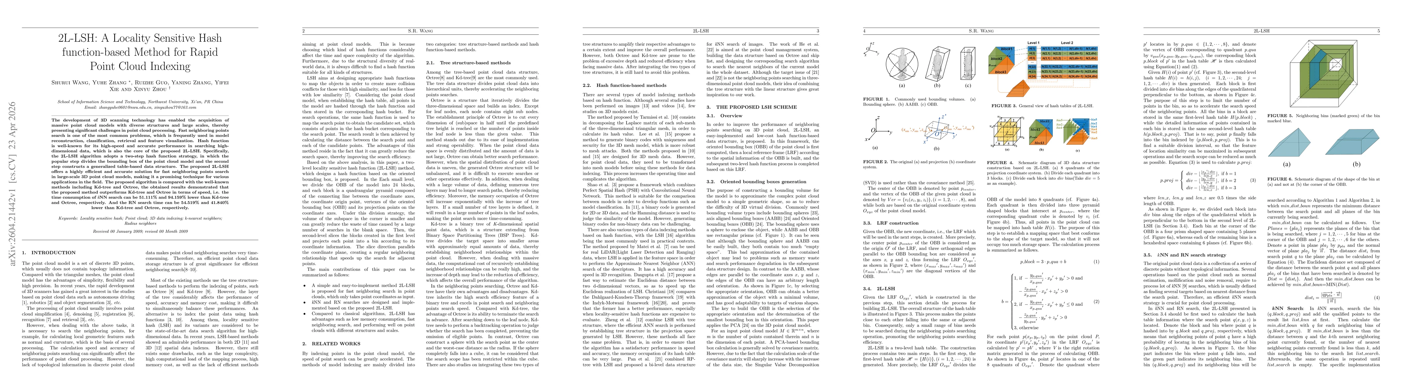 Thumbnail for 2L-LSH: A Locality-Sensitive Hash Function-Based Method For Rapid Point Cloud Indexing