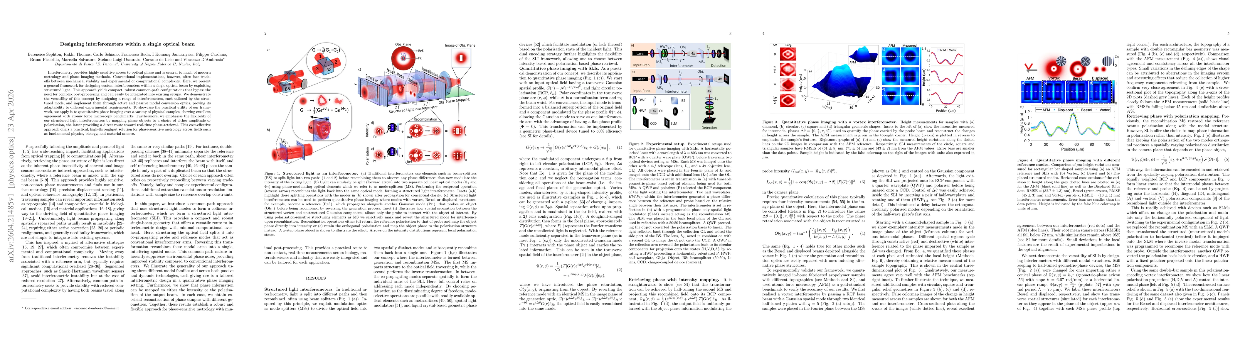 Thumbnail for Designing interferometers within a single optical beam