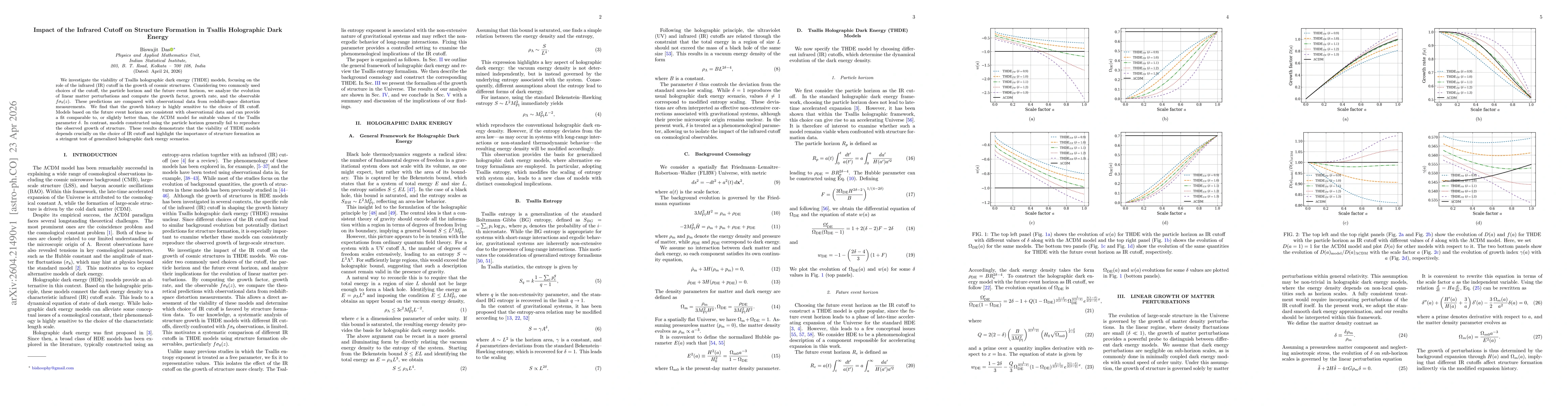 Thumbnail for Impact of the Infrared Cutoff on Structure Formation in Tsallis Holographic Dark Energy