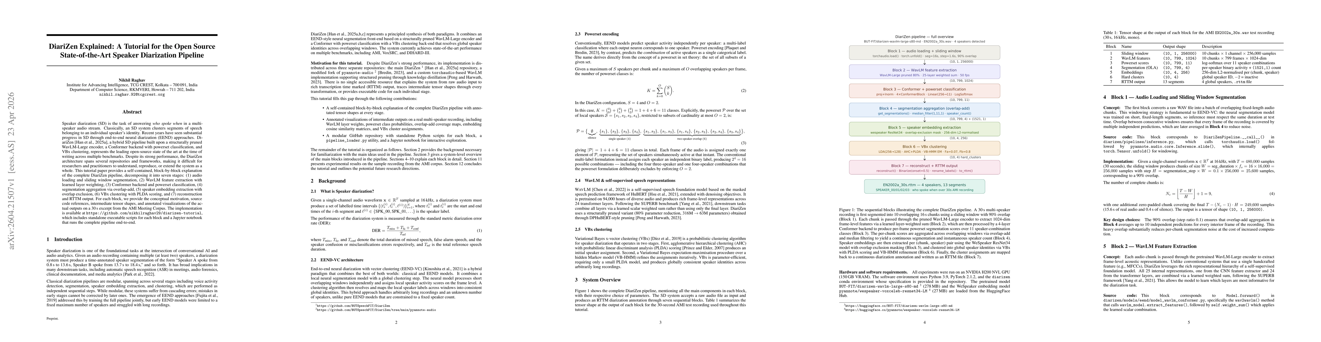 Thumbnail for DiariZen Explained: A Tutorial for the Open Source State-of-the-Art Speaker Diarization Pipeline