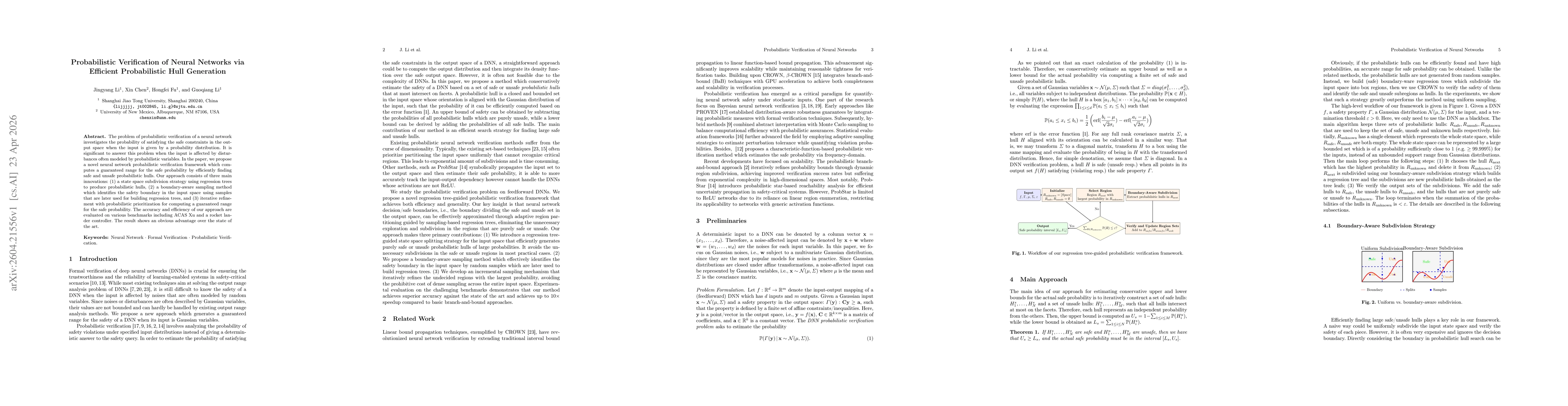 Thumbnail for Probabilistic Verification of Neural Networks via Efficient Probabilistic Hull Generation