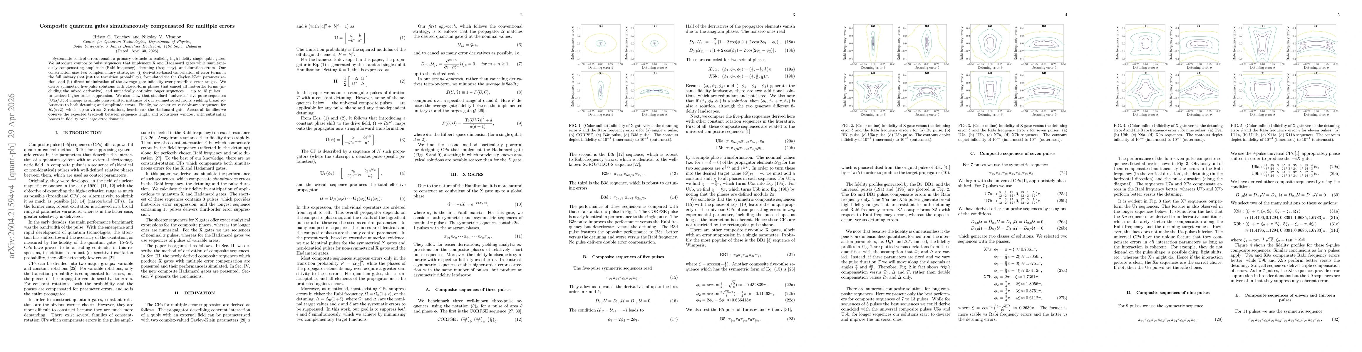 Thumbnail for Composite quantum gates simultaneously compensated for multiple errors